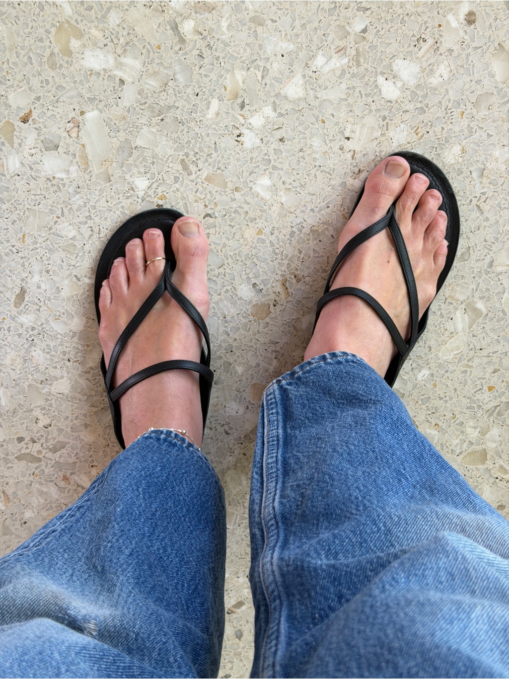 Sleek Strappy Black Women's Sandals